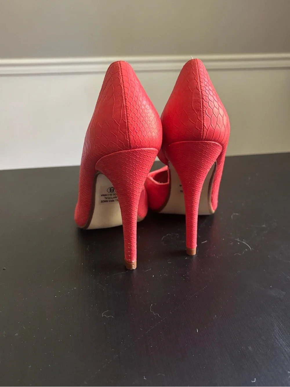 Charlotte Russe Red Pointed-Toe Women's Pumps Heels
